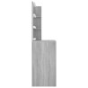 Coiffeuse avec LED sonoma gris 60x40x140 cm 537397537397