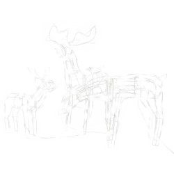 Cordon lumineux de Noël 3 pcs Rennes 229 LED 537398537398