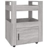 Chariot de cuisine Sonoma gris 60x45x80 cm Bois d'ingénierie 537399537399