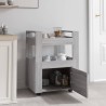 Chariot de cuisine Sonoma gris 60x45x80 cm Bois d'ingénierie 537399537399