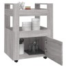 Chariot de cuisine Sonoma gris 60x45x80 cm Bois d'ingénierie 537399537399