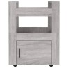 Chariot de cuisine Sonoma gris 60x45x80 cm Bois d'ingénierie 537399537399