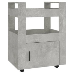Chariot de cuisine Gris béton 60x45x80 cm Bois d'ingénierie 537400537400