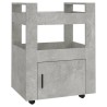 Chariot de cuisine Gris béton 60x45x80 cm Bois d'ingénierie 537400537400