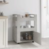 Chariot de cuisine Gris béton 60x45x80 cm Bois d'ingénierie 537400537400
