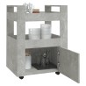Chariot de cuisine Gris béton 60x45x80 cm Bois d'ingénierie 537400537400