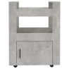 Chariot de cuisine Gris béton 60x45x80 cm Bois d'ingénierie 537400537400