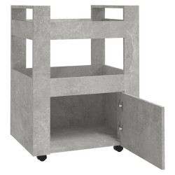 Chariot de cuisine Gris béton 60x45x80 cm Bois d'ingénierie 537400537400