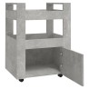 Chariot de cuisine Gris béton 60x45x80 cm Bois d'ingénierie 537400537400
