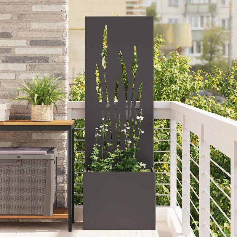Écran de confidentialité de jardin Fretwork Noir 50 x 150 cm 537401537401