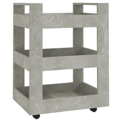 Chariot de cuisine Gris béton 60x45x80 cm Bois d'ingénierie 537402537402
