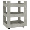Chariot de cuisine Gris béton 60x45x80 cm Bois d'ingénierie 537402537402