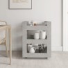 Chariot de cuisine Gris béton 60x45x80 cm Bois d'ingénierie 537402537402