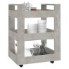 Chariot de cuisine Gris béton 60x45x80 cm Bois d'ingénierie 537402537402