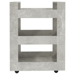Chariot de cuisine Gris béton 60x45x80 cm Bois d'ingénierie 537402537402