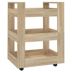 Chariot de cuisine Chêne sonoma 60x45x80 cm Bois d'ingénierie 537404537404