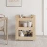 Chariot de cuisine Chêne sonoma 60x45x80 cm Bois d'ingénierie 537404537404