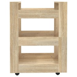 Chariot de cuisine Chêne sonoma 60x45x80 cm Bois d'ingénierie 537404537404