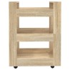 Chariot de cuisine Chêne sonoma 60x45x80 cm Bois d'ingénierie 537404537404