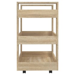 Chariot de cuisine Chêne sonoma 60x45x80 cm Bois d'ingénierie 537404537404