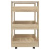 Chariot de cuisine Chêne sonoma 60x45x80 cm Bois d'ingénierie 537404537404