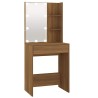 Coiffeuse avec LED Chêne marron 60x40x140 cm 537406537406