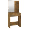 Coiffeuse avec LED Chêne fumé 60x40x140 cm 537407537407