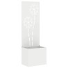 Écran de confidentialité de jardin Floral Blanc 50 x 150 cm 537409537409