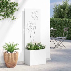 Écran de confidentialité de jardin Floral Blanc 50 x 150 cm 537409537409