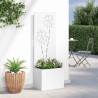Écran de confidentialité de jardin Floral Blanc 50 x 150 cm 537409537409