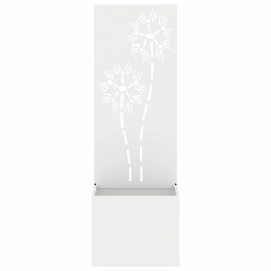 Écran de confidentialité de jardin Floral Blanc 50 x 150 cm 537409537409