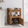 Chariot de cuisine Chêne fumé 60x45x80 cm Bois d'ingénierie 537415537415