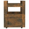 Chariot de cuisine Chêne fumé 60x45x80 cm Bois d'ingénierie 537415537415