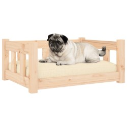 Lit pour chien 65,5x50,5x28 cm Bois de pin solide 537416537416