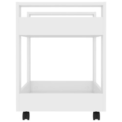 Chariot de bureau Blanc 60x45x60 cm Bois d'ingénierie 537419537419