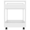 Chariot de bureau Blanc 60x45x60 cm Bois d'ingénierie 537419537419