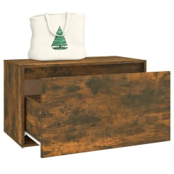 Banc d'entrée 80x40x45 cm Chêne fumé Bois d'ingénierie 537420537420