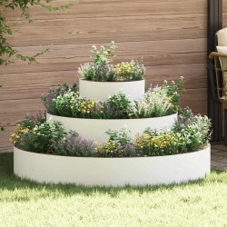 Cache-pot de jardin Blanc 120 x 120 x 20 cm 537422537422
