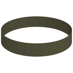Cache-pot de jardin Vert olive 120 x 120 x 20 cm 537423537423