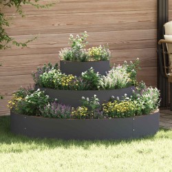 Cache-pot de jardin Anthracite 120 x 120 x 20 cm 537424537424