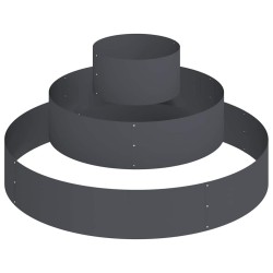 Cache-pot de jardin Anthracite 120 x 120 x 20 cm 537424537424