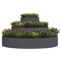Cache-pot de jardin Anthracite 120 x 120 x 20 cm 537424537424