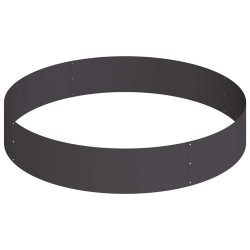 Cache-pot de jardin Noir 120 x 120 x 20 cm Acier laminé à froid 537425537425