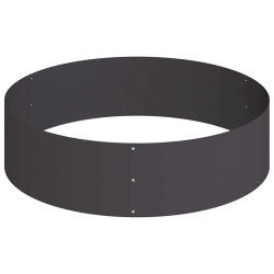 Cache-pot de jardin Noir 120 x 120 x 20 cm Acier laminé à froid 537425537425