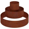 Cache-pot de jardin Marron 90 x 90 x 20 cm Acier patiné 537427537427