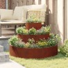 Cache-pot de jardin Marron 90 x 90 x 20 cm Acier patiné 537427537427