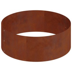 Cache-pot de jardin Marron 90 x 90 x 20 cm Acier patiné 537427537427