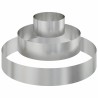 Cache-pot de jardin Argent 120 x 120 x 20 cm Acier galvanisé 537430537430