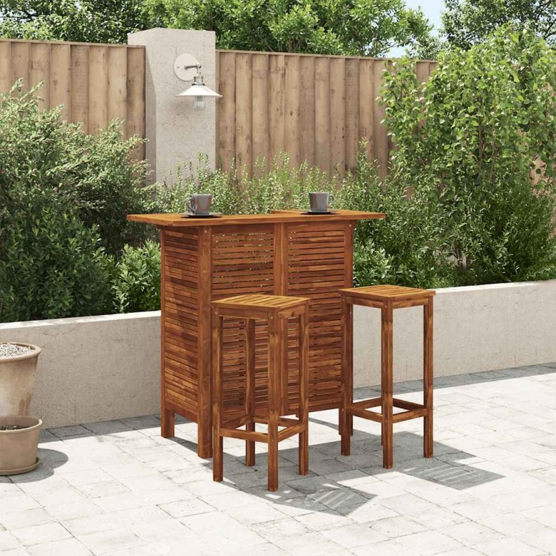 Table de bar 110 x 50 x 105 cm Bois d'acacia massif 537437537437