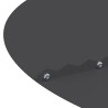 adapté pour anneau d'arbre plat Noir Ø40 / 70 cm Acier 537439537439